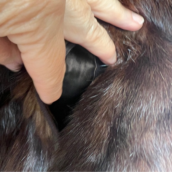 Vintage mink fur caplet stole wrap - Picture 5 of 7